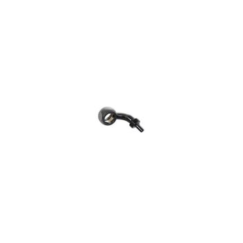 Racor banjo 10mm Allegri 45° acero negro
