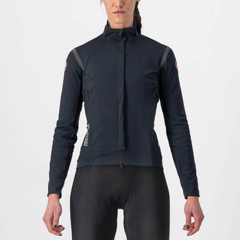 Castelli Women's Perfetto Ros 2 Jacket - XS - Light Black/Black