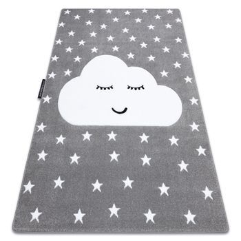 Alfombra Petit Cloud Nube Estrellas Gris 160x220 Cm
