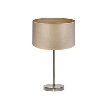 Sobremesa Alto Tania 1xe27 Cuero/madera Clara 62x30x30 Cm