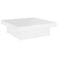 mesa de centro madera contrachapada blanco 90x90x28 cm