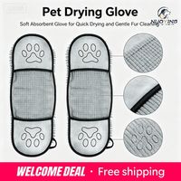 toalla de bano para mascotas super absorbente de secado rapido suave reutilizable y lavable para perros y gatos accesorios para la ducha de mascotas