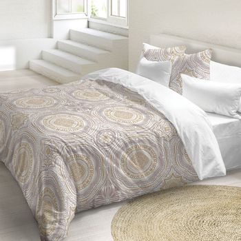 Naturals - Funda Nórdica Estampada Cama 180 - Algodón Extra Suave - Incluye 1 O 2 Fundas De Almohada - Fabricado En España - Shankar