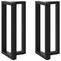 patas de mesa de bar forma t 2 uds  patas para mesa acero negro 40x35x91-92 cm