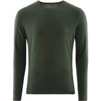 fohn mens merino long sleeve base layer 200 green