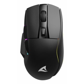 Ratón Sharkoon inalámbrico/cableado 6400 DPI RGB base de carga SKILLER SGM50W