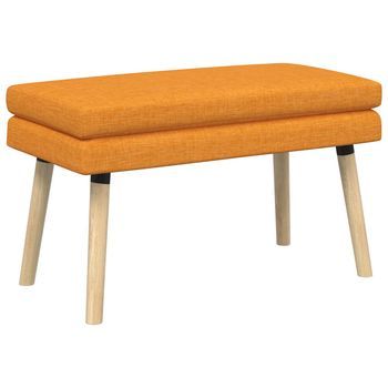 Banco De Doble Capa Amarillo Oscuro 80 X 40 X 47 Cm Tela Vidaxl