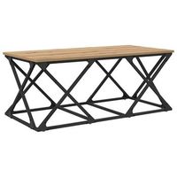 mesa de cafe  mesa de centro roble artesanal 100 x 49 x 40 cm