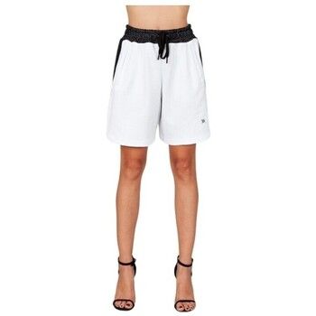 Wolm Short Pantaloncino Basket Inserto Traforato White 21PEW177 para mujer