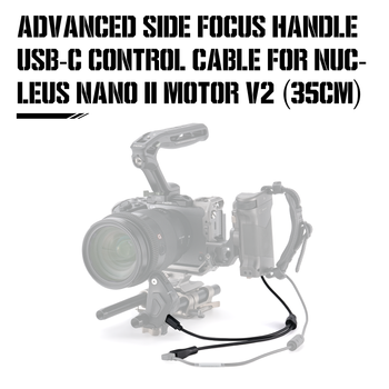 TILTA TCB-AFH-USBC-35CM Cable de control de USB-C con mango de enfoque lateral avanzado para motor Nucleus Nano II V2 (35 cm)
