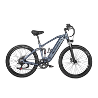 bicicleta de montana electrica nathaniel syr03 275 de largo alcance suspension completa gris grafito