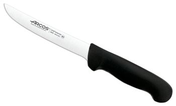 Cuchillo deshuesador de acero inoxidable nitrum de 160 mm mango negro
