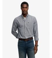 superdry para hombre m4011107a camisa preppy poplin marino xxl casual algodon manga larga