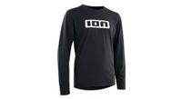 maillot mtb de manga larga ion logo dr negro