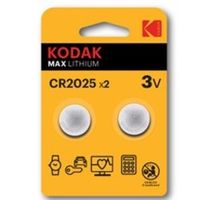 kodak pilas litio cr2025 ultra max lithium 3v 2 uds