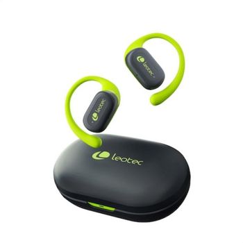 Auriculares Leotec Zenit Sport inalámbricos Bluetooth con cancelación de ruido y micro, IPX5, Open-ear, gris