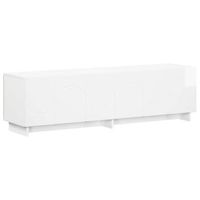 soporte de tv 140 x 345 x 40 cm blanco brillante vidaxl