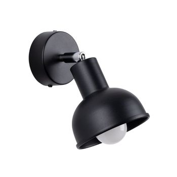 Lámpara de pared negro acero alt. 17