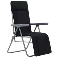 pack 2 uds sillas plegables de jardin  silla de exterior  sillon con cojines negro