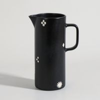 jarra de gres negro con motivos 15 l