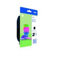 brother lc221bk black original standard capacity ink cartridges