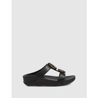 fitflop sandalias sandalia fino marbled-stone negro para mujer