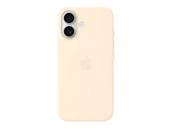 Apple Funda de silicona con MagSafe para el iPhone 17, Compatible correa Crossbody, Vainilla
