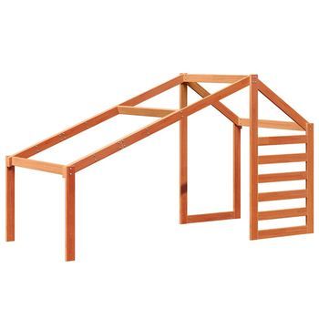 Techo De Cama Infantil Madera Maciza Pino Marrón 198x87x113 Cm Vidaxl