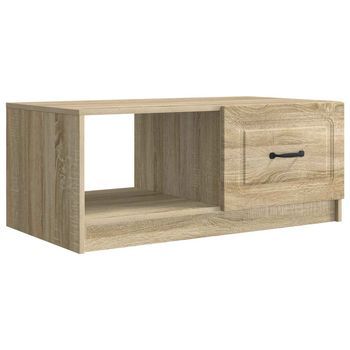 Mesa De Café Roble Sonoma 90 X 50 X 37 Cm Madera De Ingeniería Vidaxl