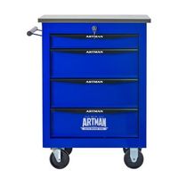 carro de herramientas - organizador para taller - acero - negro y azul 625x345x78cm
