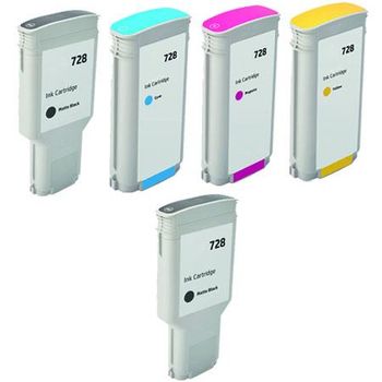 Compatible Multipack HP DesignJet T730 Printer Ink Cartridges (5 Pack) -F9J68A