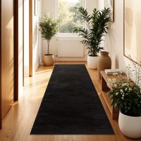 alfombra calissa negro 80x300 cm