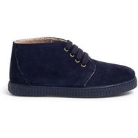 pisamonas botines botas de pelo interior con cordones para nina