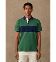 hackett london para hombre hm5600207 polo nbr panel verde m casual algodon manga corta