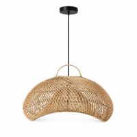 lampara colgante tejida a mano de bambu natural d60 cm
