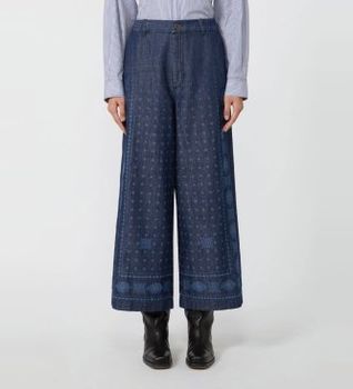 Weekend Max Mara para mujer. 2525186011600 Pantalón Micron marino (XL), Casual, Denim