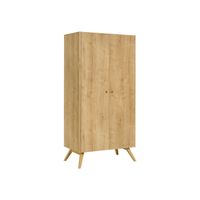 vox nature 2 door wooden wardrobe in oak effect