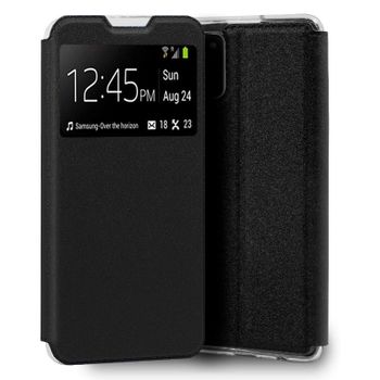Cool Funda Flip Cover Liso Negro para Samsung Galaxy A02s