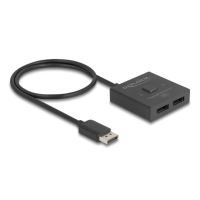 conmutador de video delock 18906 displayport 2 puertos 8k bidireccional