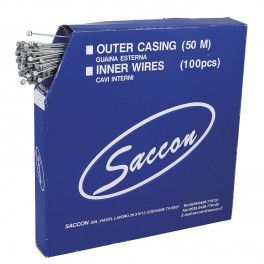 Saccon 100 Cables Freno Acero Inox Tope Martillo 1.5-2300 Mm Mtb