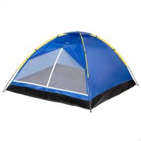 aktive camping - tienda campana 4 personas tipo dome 210x240x130 cm diseno iglu con doble techo y mosquitera estructura de fibra de vidrio facil montaje y bolsa incluida