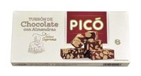 turron de chocolate con almendras pico - calidad suprema - 200g