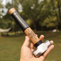 martillo dgev con mango de cuero de vaca martillo para clavar estacas martillo artesanal martillo de camping martillo para forja ideal para actividades al aire libre y acampada
