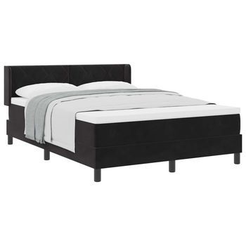 Cama Tapizada 203x140x88 Cm  - Negro