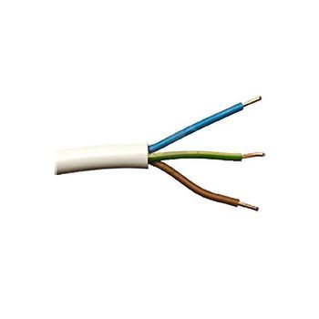 Rollo 100mt. Manguera Electrica 3x1mm  Blanca Rodi