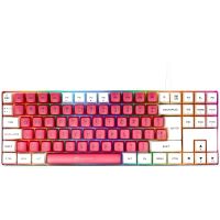 teclado mecanico gamiac tkl90g kailh blue pbt rgb es tenkeyless blancorosa
