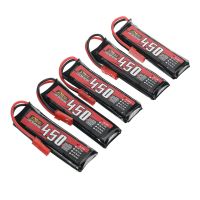 5 pcs zop power 38v 450mah hv 80c 1s bateria lipo con conector jst para dron rc