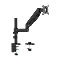 aisens soporte de mesa eco contrapeso giratorio e inclinable para monitor tv 9kg 3 pivotes 1 brazo de 17 32 negro