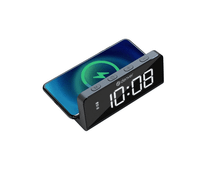 reloj despertador denver con carga inalambrica para smartphones