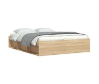 estructura de cama roble sonoma 140x190 cm